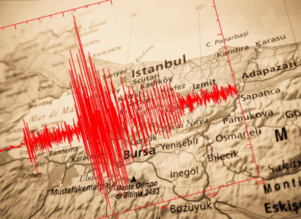 earthquake in Turkey lands