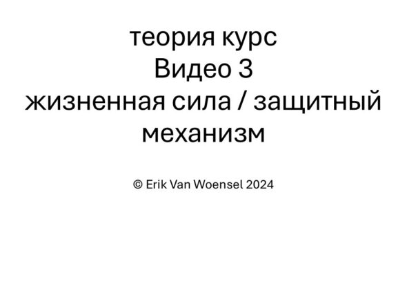 video 2 defense mechanism - vital force first slide RU